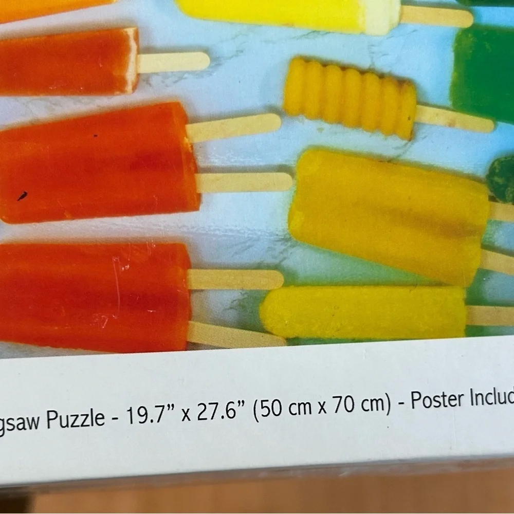 Puzzle Popscicle rainbow 1,000 pieces colorful complete